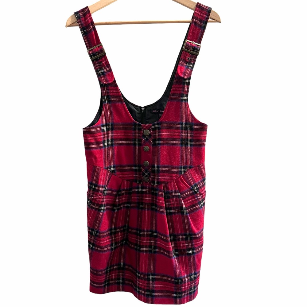 Betsey Johnson Plaid Jumper Dress